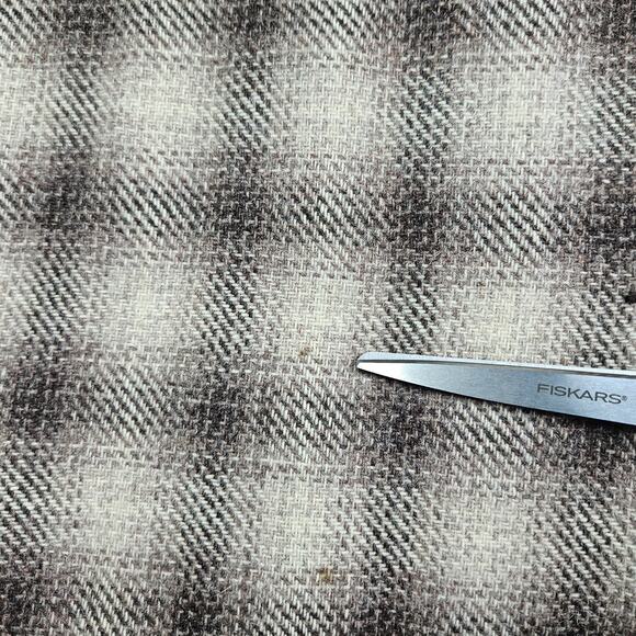 Vtg Banana Republic Shacket Womens S Oversized Alpaca Mohair Plaid Jacket Brown - Picture 10 of 16